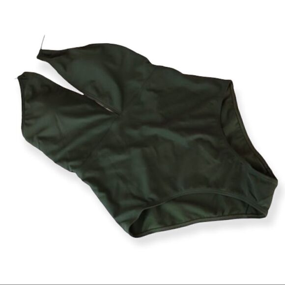 Ted Baker Pikaa Khaki Green Halter Swimsuit Size 10 New - Picture 2 of 11